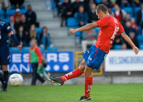 1-0 Marcus Lantz med högern