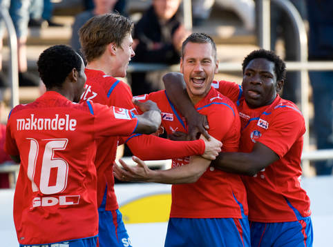 1-0 Marcus Lantz. Jubel, glädje