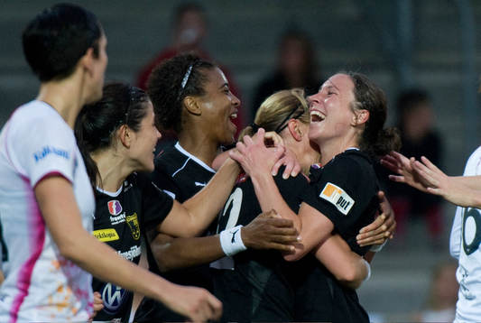 1-2, Karolina Westberg och Hanna Ljungberg, Umeå, jubel
