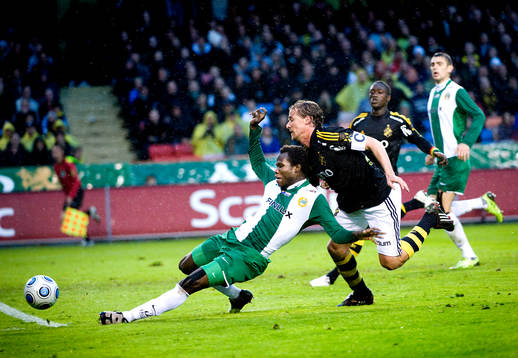 Monday James, Hammarby och Daniel Tjernström, AIK