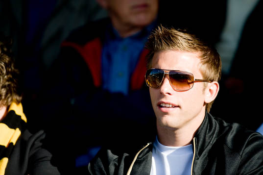 Anders Svensson, Elfsborg, skadad på läktaren