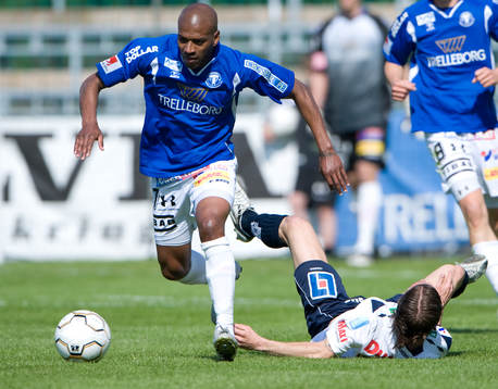 Paulino Lopes Tavares fick Gefle, här Jonathan Berg, på