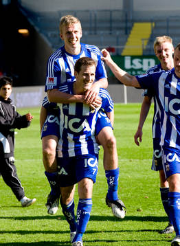 Tobias Hysén, Pontus Wernbloom,  jubel