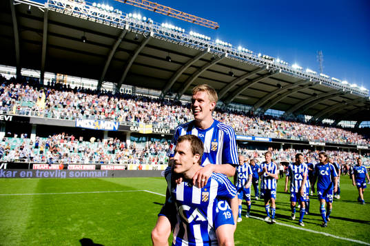 Tobias Hysén, Pontus Wernbloom, IFK Göteborg, jubel