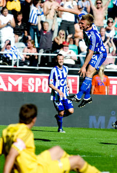 Niklas Bärkroth, IFK Göteborg, jubel, Brommapojkarna depp