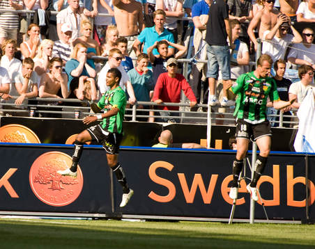 Wanderson do Carmo och Pär Erivsso, Gais, Jubel