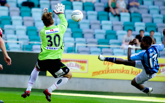 Boyd Mwila, Djurgården, Bengt Andersson, målvakt Örgryte