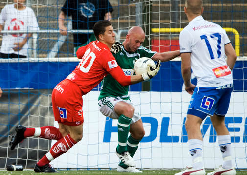 Ivo Vazgec, målvakt, Norrköping och David Nordbeck, Väsby