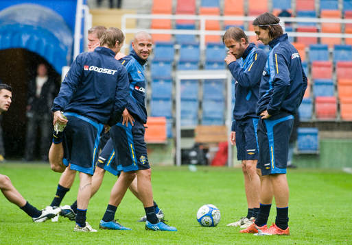 Christian Wilhelmsson, Henrik Larsson, Olof Mellberg och