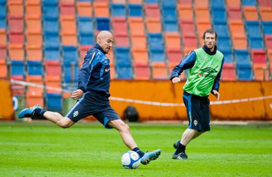 Henrik Larsson och Mikael Nilsson