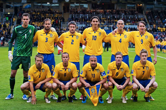 Startelva. Bakre raden fr v;  Andreas Isaksson, målvakt,