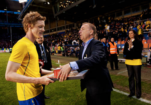 Rasmus Elm fick motta pris som Sveriges bästa spelare