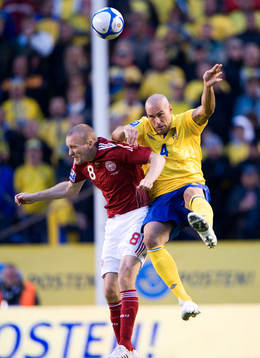 Daniel Majstorovic och Thomas Kahlenberg, nickduell