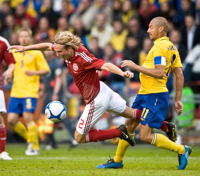 Christian Poulsen, Danmark och Henrik Larsson, Sverige