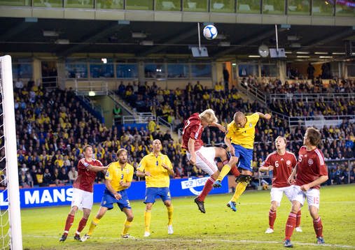 Olof Mellberg, Daniel Majstorovic och Henrik Larsson,