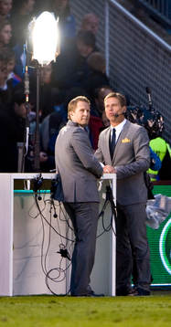 Ola Andersson och Ola Wenström, TV 4. Kommentator