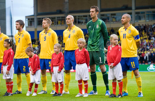 Line up, frv Mikael Nilsson, Adam Johansson, Daniel