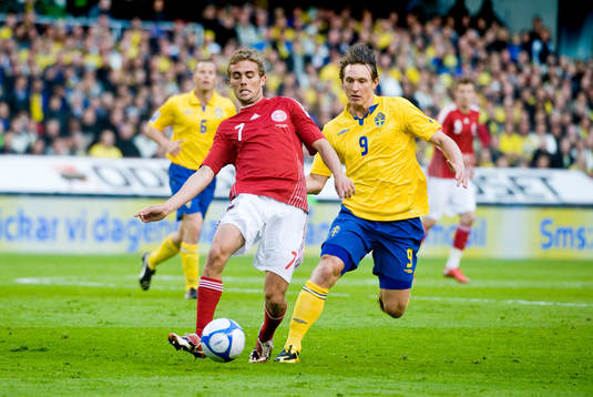 Jakob Poulsen, Danmark, och Kim Källström, Sverige