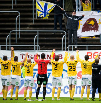 Falkenberg spelare tackar publiken