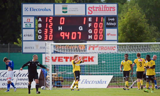 Äntligen seger, Ljungby depp och IFK jubel, matchuret 94,07
