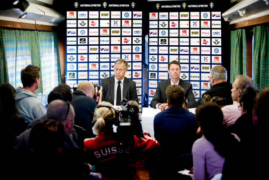 Presskonferens på Stockholms Centralstation med Lars