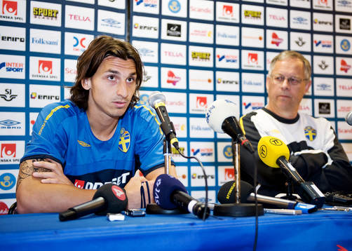 Zlatan Ibrahimovic, Lars Lagerbäck, förbundskapten