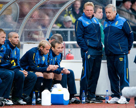 Jörgen Lennartsson och Tommy Söderberg, förbundskapten