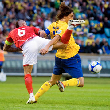 Zlatan Ibrahimovic och Luke Dimech