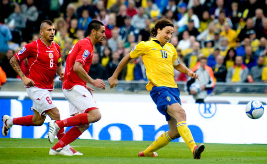 Zlatan Ibrahimovic, Sverige, gör mål