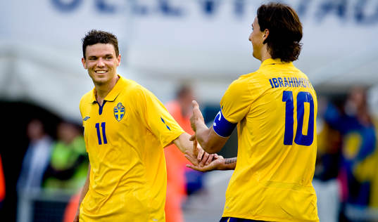 Marcus Berg, Zlatan Ibrahimovic, Sverige