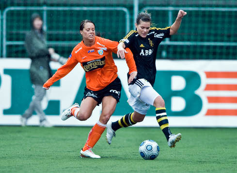 Johanna Almgren, Kopparbergs/Göteborg och Hanna Folkesson,