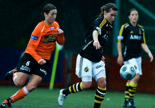 Anna Ahlstrand, Kopparbergs/Göteborg och Hanna Folkesson,