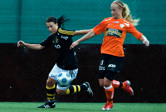 Kimberley Gustafsson, AIK och Jenny Hallstenson,