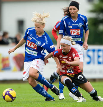 Här har Stattena fått stopp på Gudny Björk Odinsdottir