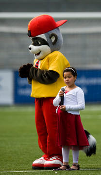 Maskot, flicka