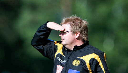 Peter Swärdh, tränare, Mjällby, har allsvenskan i sikte