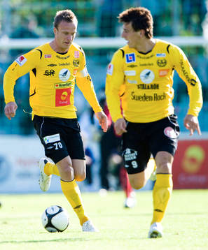 Marcus Ekenberg och Erton Fejzullahu, Mjällbys målfarliga