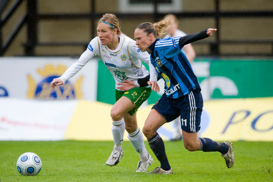 Kristin Bengtsson, Hammarby och Linda Fagerström,