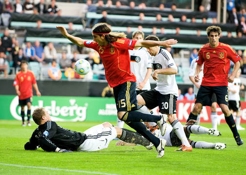 Chico, Spanien, har en farlig målchans