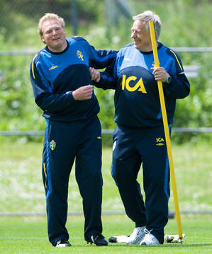 Jörgen Lennartsson och Tommy Söderberg, förbundskaptener