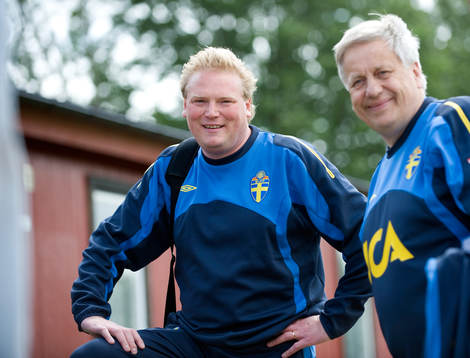 Jörgen Lennartsson, förbundskapten och Tommy Söderberg,