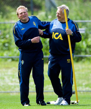Jörgen Lennartsson och Tommy Söderberg, förbundskaptener