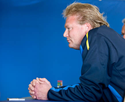 Jörgen Lennartsson, tränare, presskonferens