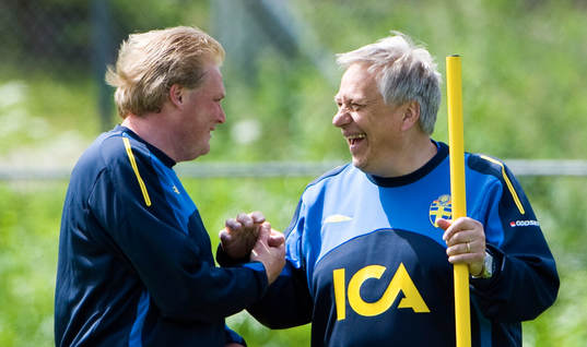 Jörgen Lennartsson och Tommy Söderberg, förbundskaptener