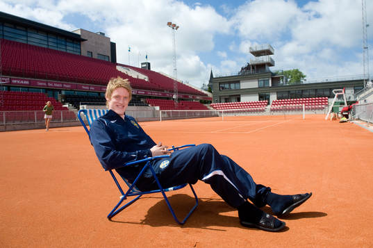 Rasmus Elm i Norrköpings Tidningars blåvita stol