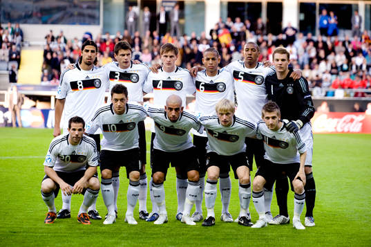 Sami Khedira, Sebastian Boenisch, Benedikt Höwedes, Dennis