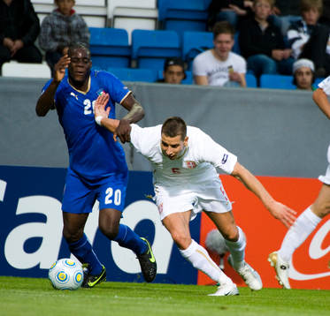 Mario Balotelli, Italien och Nikola Petkovic, Serbien