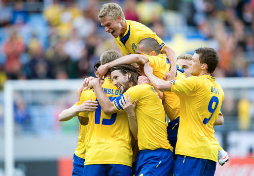 1-1 Rasmus Elm, Sverige, glädjefnatt med Emil Johansson