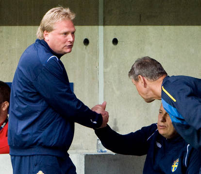 Segern klar, Jörgen Lennartsson, förbundskapten, tackar