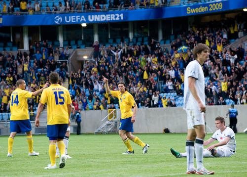 5-1 Gustav Svensson, jubel. Vitryssland, depp